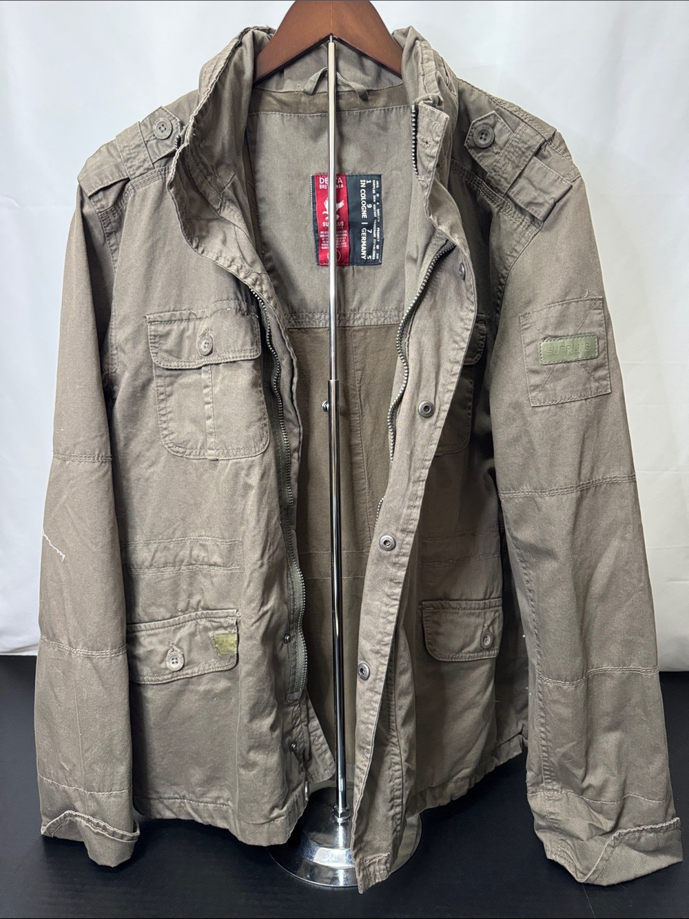 Delta Brittania Men's Field Jacket - very rare- Olive Green XL.